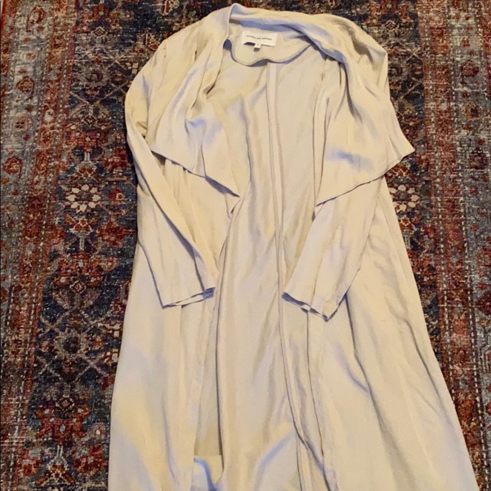 longline gray coat